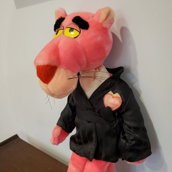 1987 Macy's Pink Panther 24K Special Effects Hugh Hefner Plush Valentine Posable - Picture 3 of 12